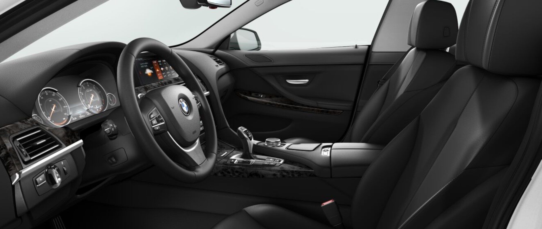 2018 BMW 640i Sedan Black Leather Interior Picture 2018 BMW 640i Sedan Black Leather Interior Picture